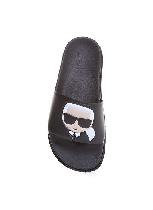 Karl Lagerfeld Siyah Kadın Terlik KL80975 - Görsel 5