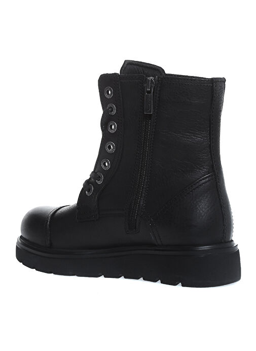 Harley Davidson Siyah Kadın Deri Bot TUMS NEW - Görsel 3