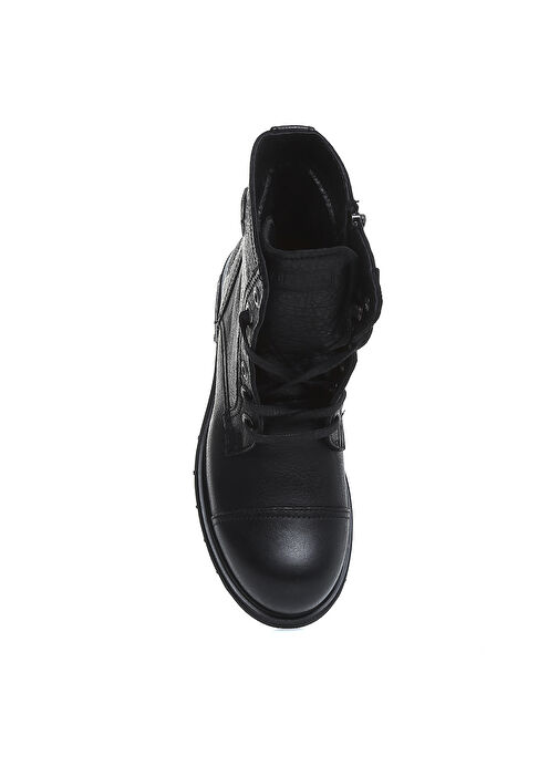 Harley Davidson Siyah Kadın Deri Bot TUMS NEW - Görsel 5