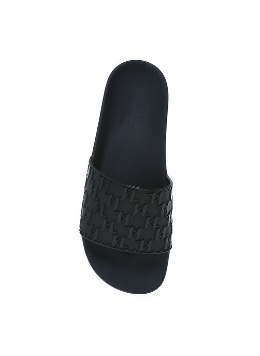 Karl Lagerfeld Siyah Erkek Plaj Terliği KL70003 - Görsel 5