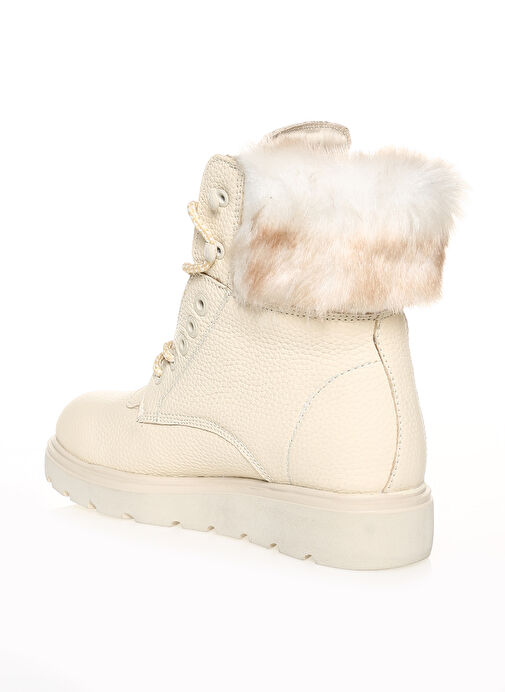 Harley Davidson Bej Kadın Deri Postal Bot HANNAH NEW - Görsel 3