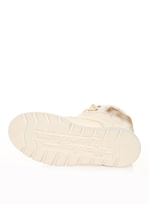 Harley Davidson Bej Kadın Deri Postal Bot HANNAH NEW - Görsel 4