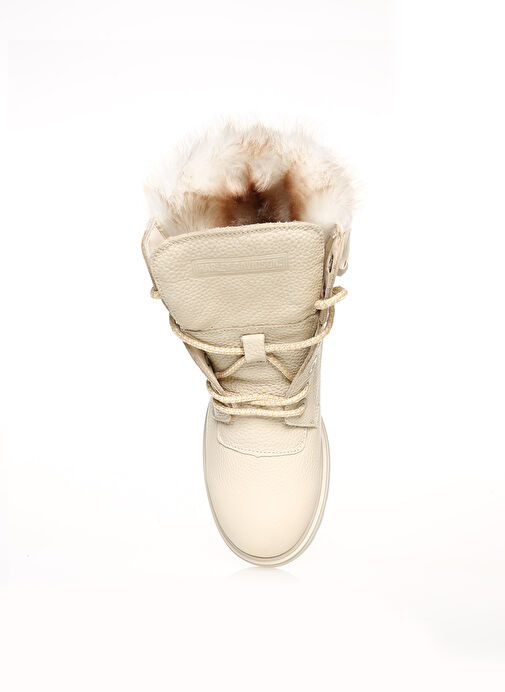 Harley Davidson Bej Kadın Deri Postal Bot HANNAH NEW - Görsel 5