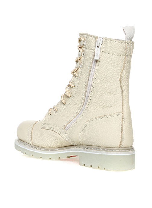 Harley Davidson Bej Kadın Deri Bot COLMAR - Görsel 3