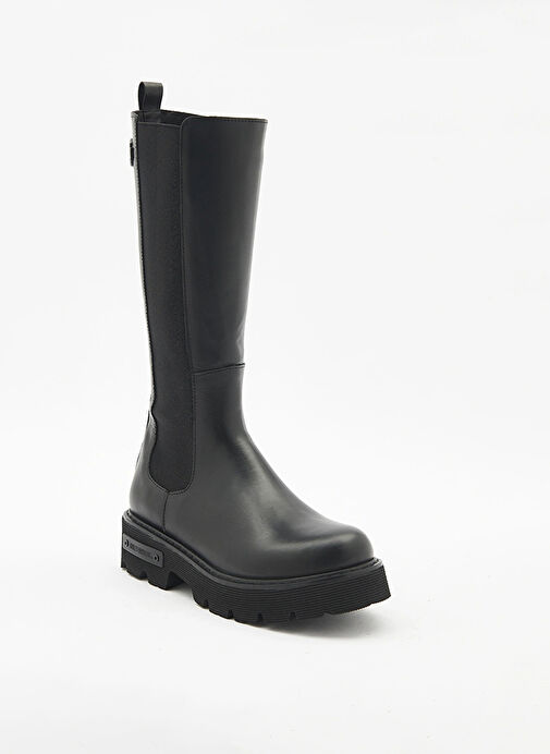 Harley Davidson Siyah Kadın Deri Çizme SPIEZ - Görsel 3