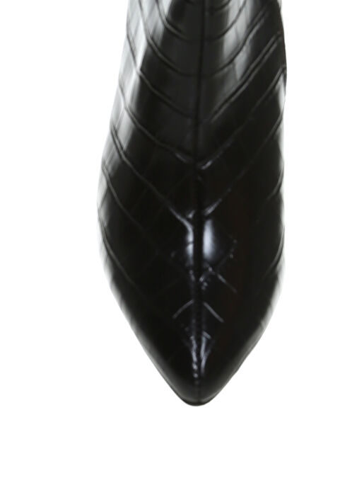 Fabrika Siyah Kadın Topuklu Çizme NOVARA - Görsel 5