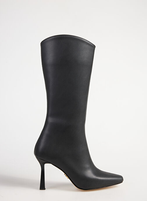 Fabrika Siyah Kadın Topuklu Çizme TERNI - Görsel 2