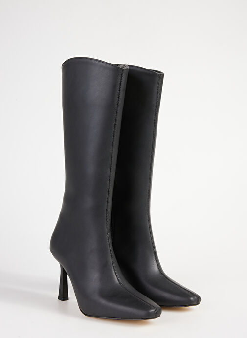 Fabrika Siyah Kadın Topuklu Çizme TERNI - Görsel 3