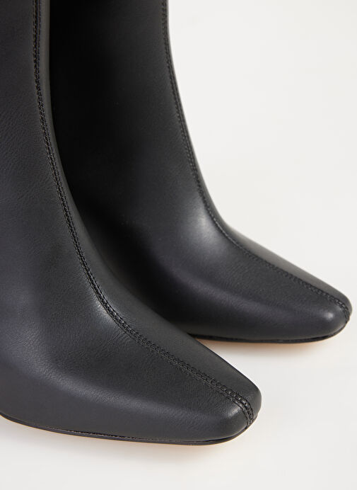 Fabrika Siyah Kadın Topuklu Çizme TERNI - Görsel 6