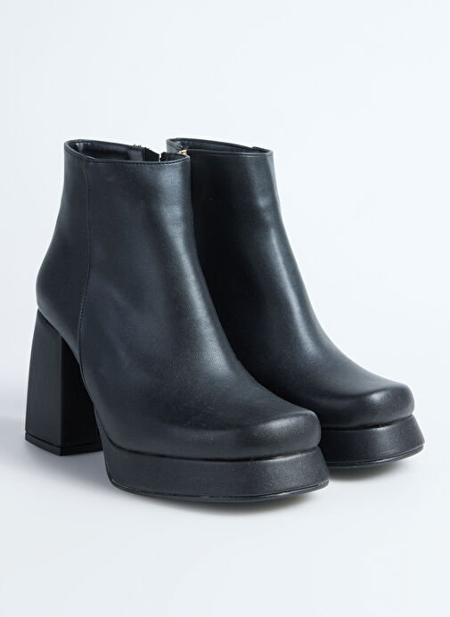 Fabrika Siyah Kadın Topuklu Bot BALSAMO - Görsel 3