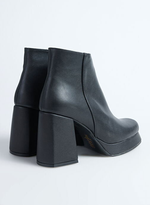 Fabrika Siyah Kadın Topuklu Bot BALSAMO - Görsel 4