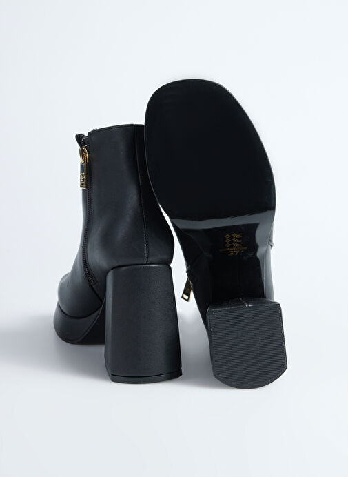 Fabrika Siyah Kadın Topuklu Bot BALSAMO - Görsel 5