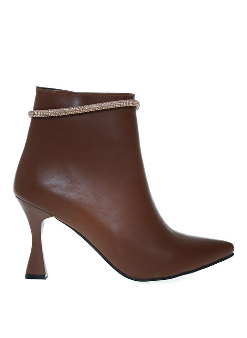 Fabrika Kahverengi Kadın Topuklu Bot BUSTO - Görsel 2