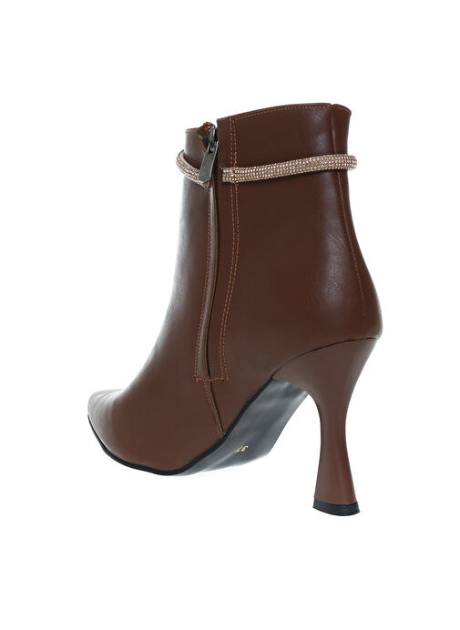 Fabrika Kahverengi Kadın Topuklu Bot BUSTO - Görsel 3
