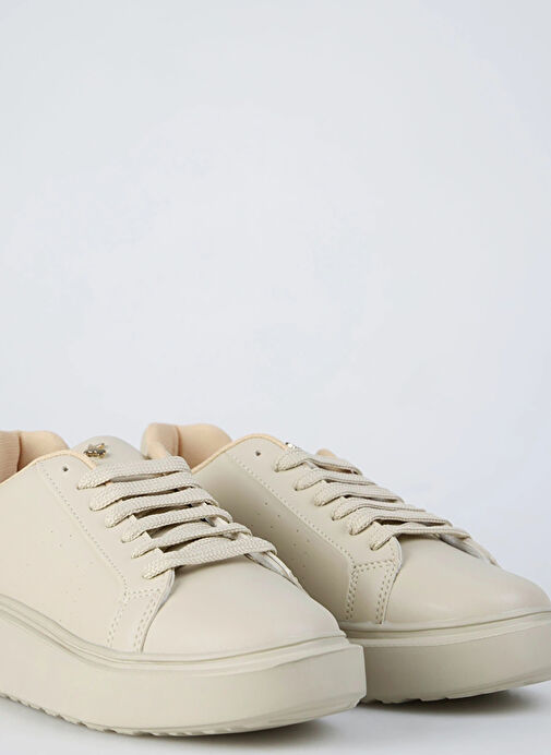 Fabrika Bej Kadın Sneaker PATINGA - Görsel 4