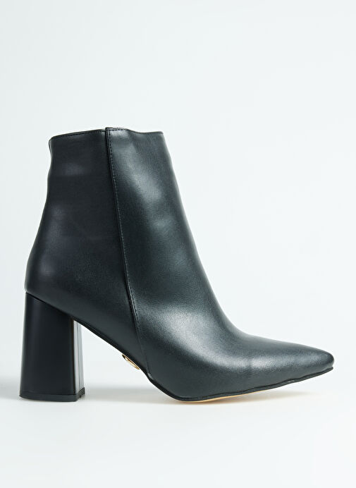 Fabrika Siyah Kadın Topuklu Bot CESENA - Görsel 6