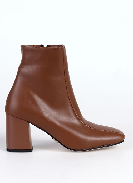 Fabrika Kahverengi Kadın Topuklu Bot STABIA - Görsel 2
