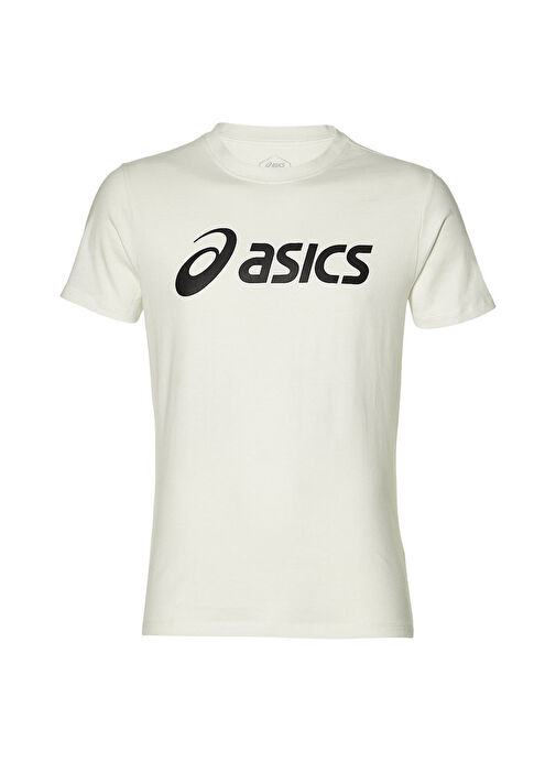 Asics 2031A978-100 ASİCS BİG LOGO TEE Beyaz Erkek Bisiklet Yaka  Normal Kalıp  T-Shirt