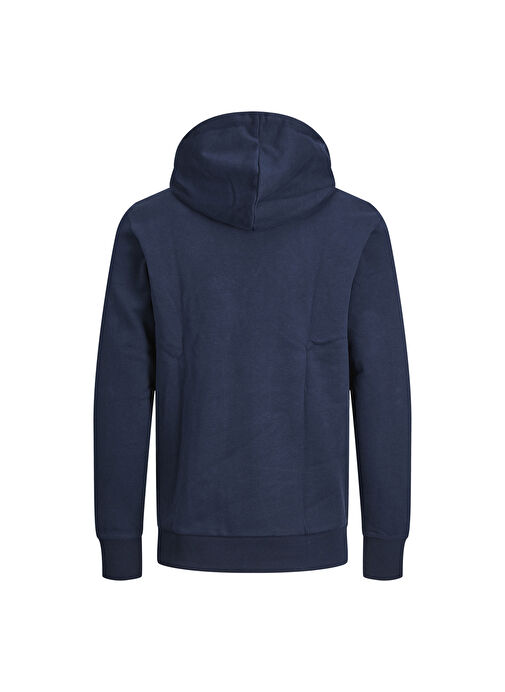 Jack & Jones Kapüşon Yaka Koyu Lacivert Erkek Sweatshırt 12211451_JJCONTRAST SWEAT HOOD