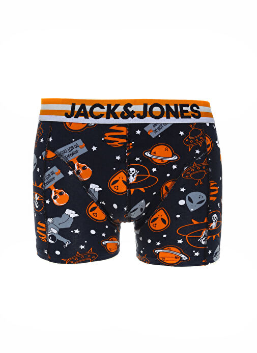 Jack & Jones Koyu Lacivert Erkek Boxer 12225098_JACSPACE SKULLS TRUNK TRY