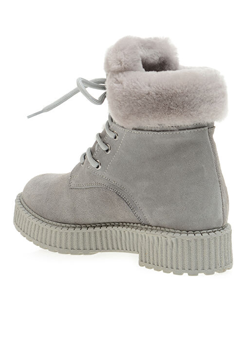 Hush Puppies Gri Kadın Deri Bot HP-315-010 - Görsel 3