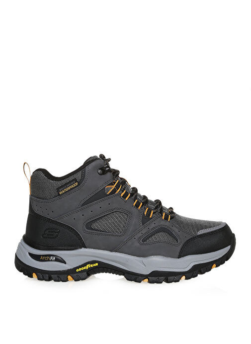 Skechers Gri Erkek deri Outdoor Bot 204628 CHAR - Görsel 2