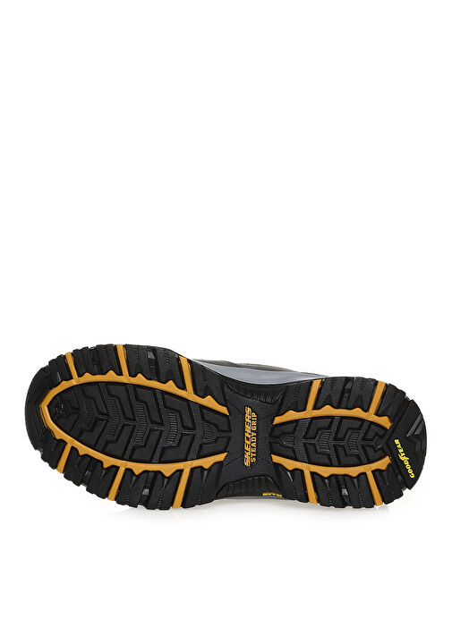 Skechers Gri Erkek deri Outdoor Bot 204628 CHAR - Görsel 4