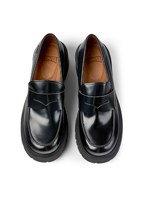 Camper Siyah Kadın Deri Düz Ayakkabı K201425-002 - Görsel 4