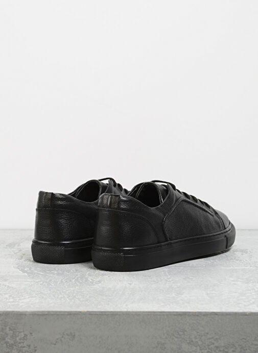 F By Fabrika Siyah Erkek Deri Sneaker TENA - Görsel 4