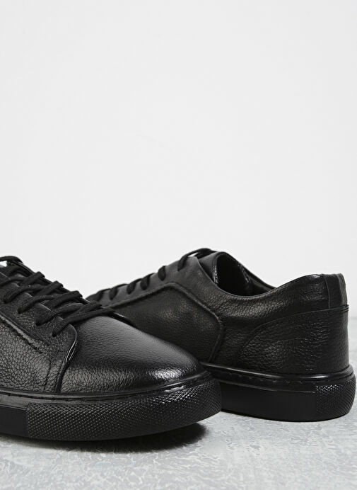 F By Fabrika Siyah Erkek Deri Sneaker TENA - Görsel 6
