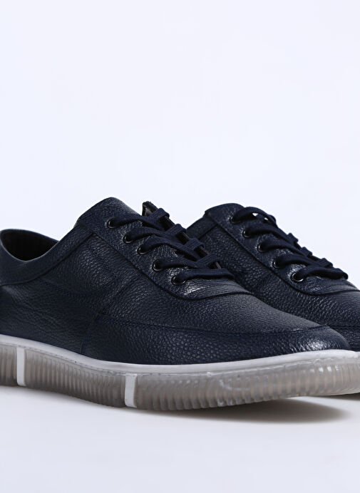 F By Fabrika Lacivert Erkek Deri Sneaker YORKE - Görsel 6