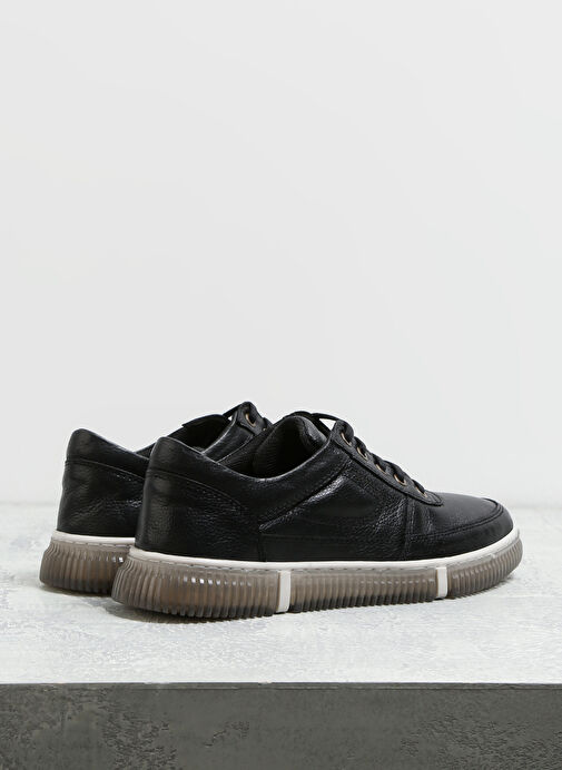 F By Fabrika Siyah Erkek Deri Sneaker YORKE - Görsel 4