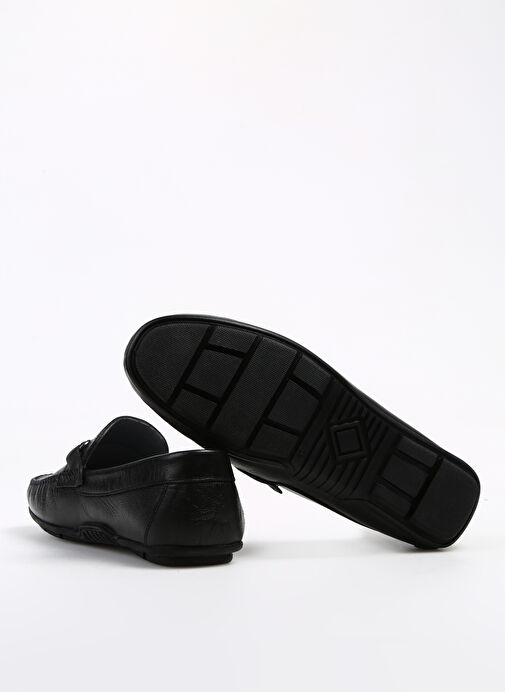 F By Fabrika Siyah Erkek Deri Günlük Ayakkabı BARJUA - Görsel 5