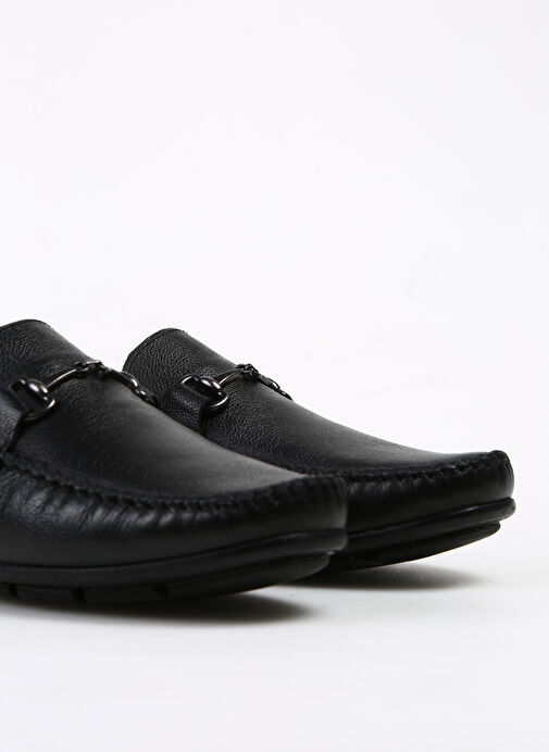 F By Fabrika Siyah Erkek Deri Günlük Ayakkabı BARJUA - Görsel 6