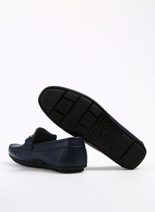 F By Fabrika Lacivert Erkek Deri Günlük Ayakkabı BARJUA - Görsel 5