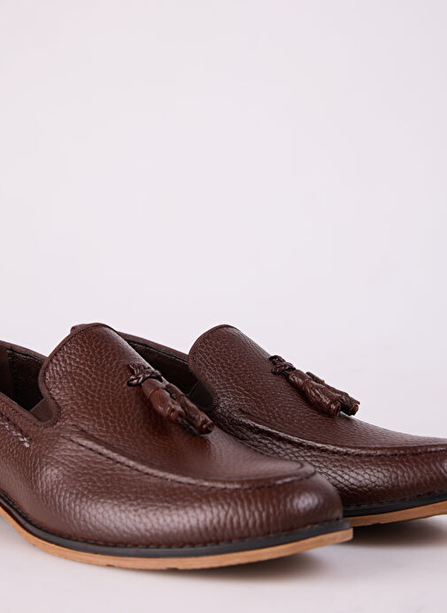 F By Fabrika Kahverengi Erkek Deri Günlük Ayakkabı ICORD - Görsel 6