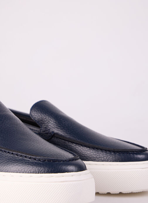 F By Fabrika Lacivert Erkek Deri Günlük Ayakkabı MULRHYNE - Görsel 6