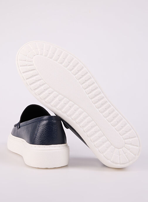 F By Fabrika Lacivert Erkek Deri Günlük Ayakkabı MULRHYNE - Görsel 5