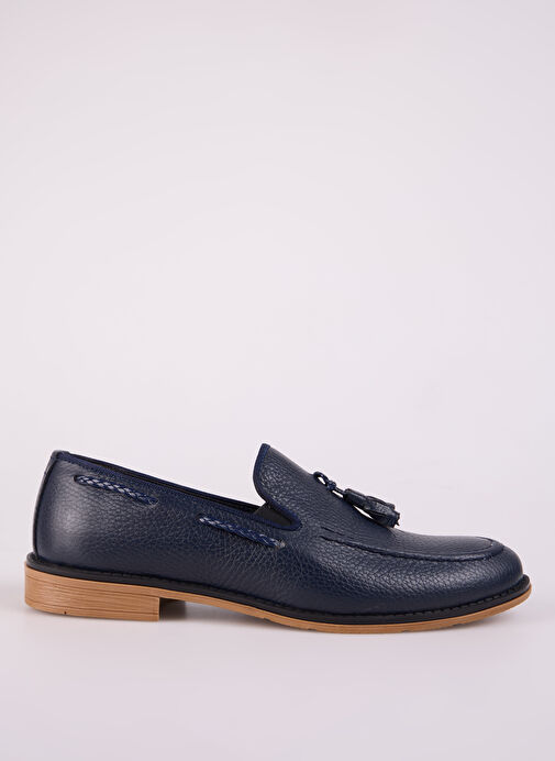 F By Fabrika Lacivert Erkek Deri Günlük Ayakkabı ICORD - Görsel 2