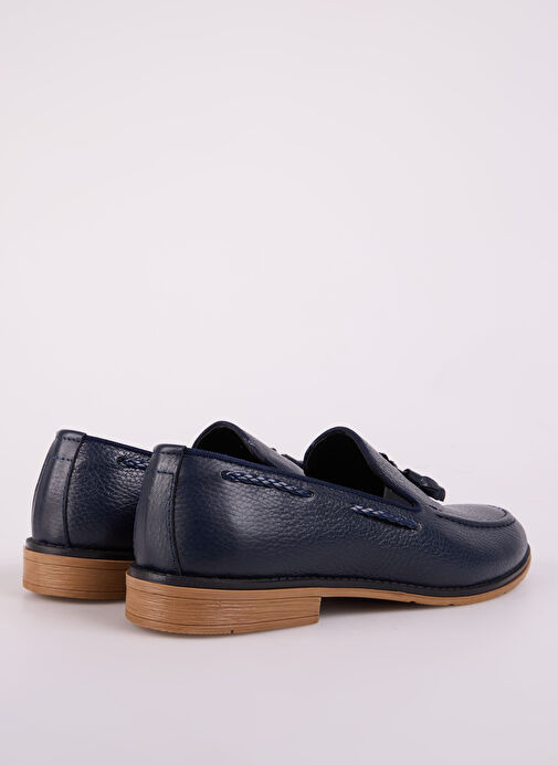 F By Fabrika Lacivert Erkek Deri Günlük Ayakkabı ICORD - Görsel 4