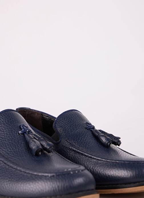 F By Fabrika Lacivert Erkek Deri Günlük Ayakkabı ICORD - Görsel 6