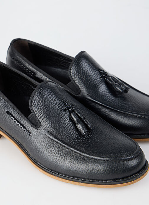 F By Fabrika Siyah Erkek Deri Günlük Ayakkabı ICORD - Görsel 4