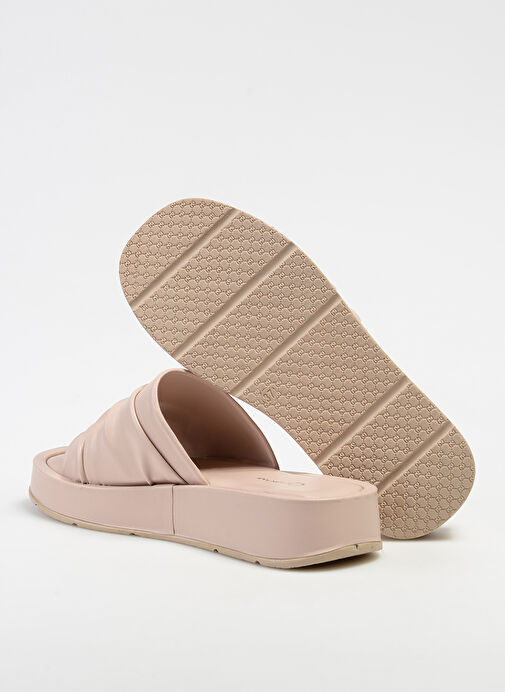 Cotton Bar Bej Kadın Terlik HAZELNUT - Görsel 5