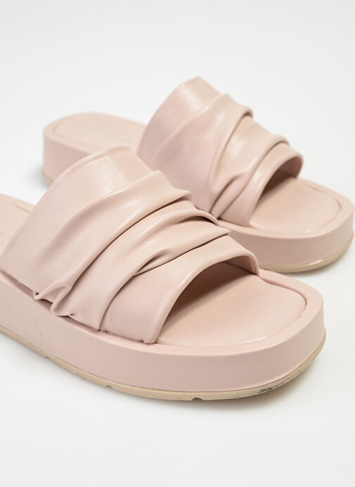 Cotton Bar Bej Kadın Terlik HAZELNUT - Görsel 6