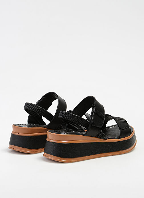 Cotton Bar Siyah Kadın Sandalet CUPY - Görsel 4