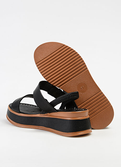 Cotton Bar Siyah Kadın Sandalet CUPY - Görsel 5