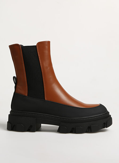 Only Kahverengi-Siyah Kadın Bot ONLTOLA-11 PU CHUNKY BOOT - Görsel 2