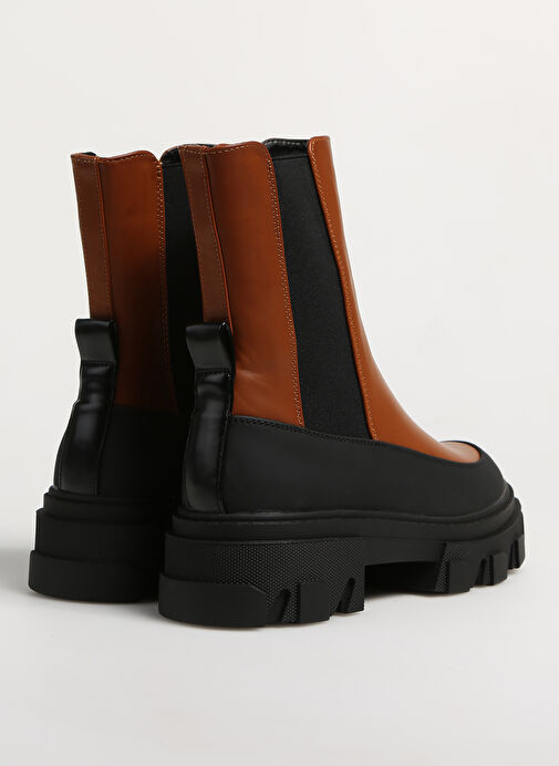Only Kahverengi-Siyah Kadın Bot ONLTOLA-11 PU CHUNKY BOOT - Görsel 4