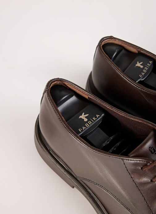 Fabrika Kahverengi Erkek Deri Klasik Ayakkabı TERESINA - Görsel 11