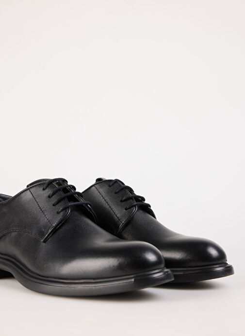 Fabrika Siyah Erkek Deri Klasik Ayakkabı TERESINA - Görsel 9